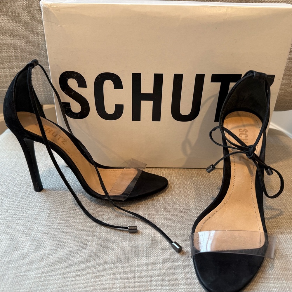 Schutz Black Women's Heels